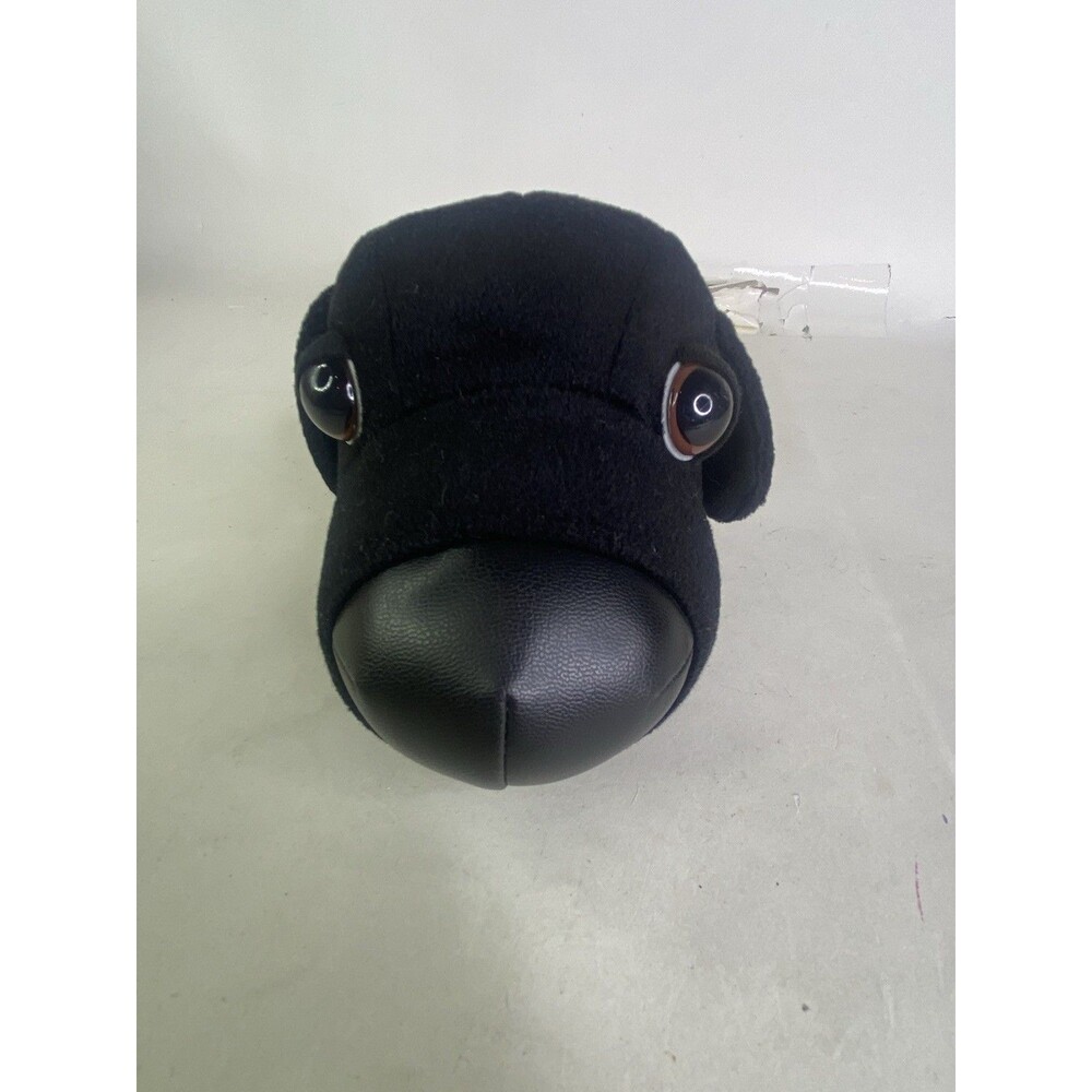 The Dog Artlist Collection Black Labrador Plush Stuffed Animal Red Collar 9in